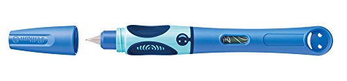 Pelikan 805612 Griffix - Pluma estilográfica con capuchón giratorio, tinta Azul, para zurdos, Azul