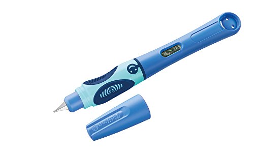Pelikan 805612 Griffix - Pluma estilográfica con capuchón giratorio, tinta Azul, para zurdos, Azul