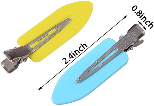 Pelo de Pelo POFET, 12 pinzas para el pelo, sin dobleces, para peinado, ondas o aplicación de maquillaje (4 colores)