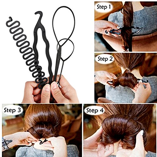 Pelo Moño, cabello diseño Accesorios Hacedor Braid Cabello Trenzado Peinado Clip DIY para las niñas