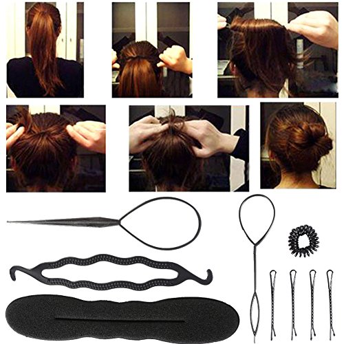 Pelo Moño, cabello diseño Accesorios Hacedor Braid Cabello Trenzado Peinado Clip DIY para las niñas