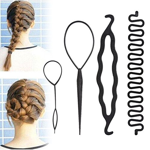 Pelo Moño, cabello diseño Accesorios Hacedor Braid Cabello Trenzado Peinado Clip DIY para las niñas