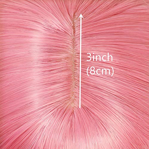 Peluca rosa mujer niñas peluca rizada cortas con flequillo 14 inch pelucas bob para disfraces carnaval cosplay halloween fantasia