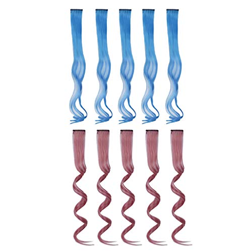 Pelucas de pelo largo ondulado, 10 unidades, de VOVOVOL B