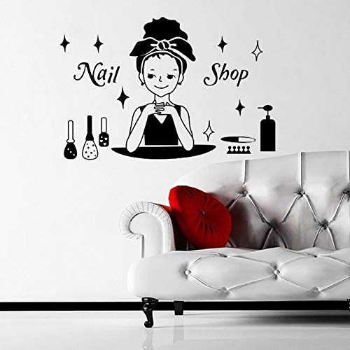 Peluquería creativa Salón de belleza Barbería Papel pintado de bricolaje Vinilo extraíble Decoración del hogar Arte Pegatinas de pared 90 * 99 cm
