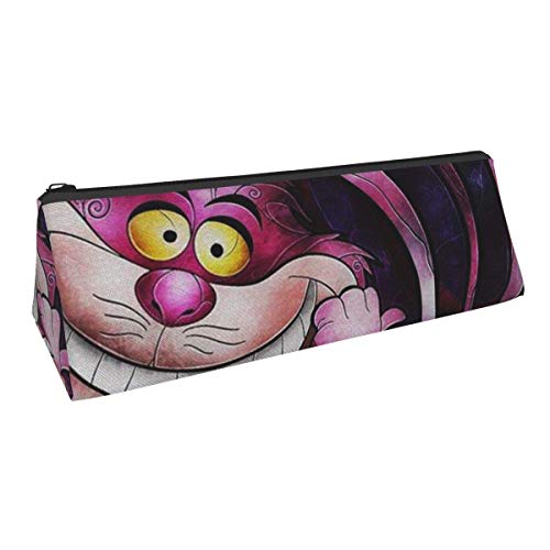 Pencil Pouch,Estuche Para Lápices Triangular De Gato De Alice, Estuches De Maquillaje Impresionantes Para Adultos, Niños Y Niñas,22x6x8cm