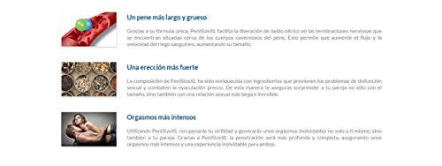 PeniSize-XL Premium, 3 paquetes, agrandamiento natural del pene, elimina la disfunción sexual contra la eyaculación precoz, más esperma, para erecciones más fuertes, orgasmos más intensos!