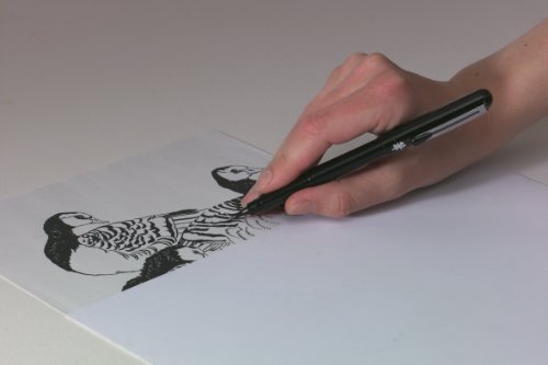 Pentel - Rotulador (punta de pincel), color negro