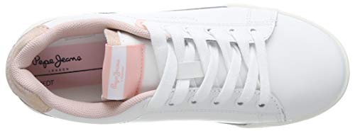 Pepe Jeans London Lambert Basic Girl Zapatillas para Niñas , Blanco ( 800WHITE ) , 36 EU