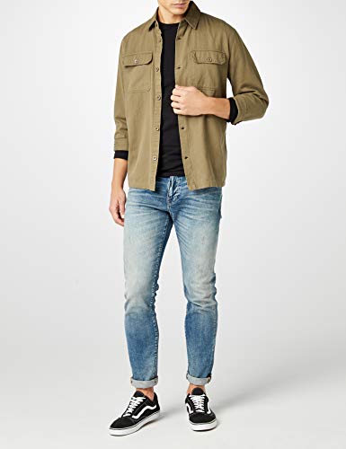 Pepe Jeans Original Basic L/S PM503803 Top de manga larga, Negro (Black 999), Large para Hombre