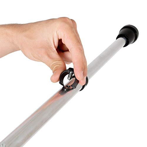 PEPE-MULETAS, Muletas adulto regulables aluminio, Muletas ortopédicas, Muletas adulto regulables, Muleta negra, Pack 2 unidades