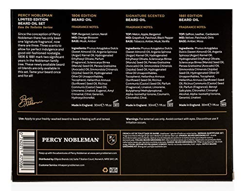Percy Nobleman - Juego de aceite para barba (edición limitada)