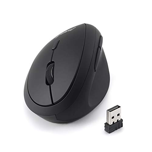 Perixx PERIMICE-719 - Ratón (Mano Derecha, Optical, RF Wireless, 1600 dpi, Black)