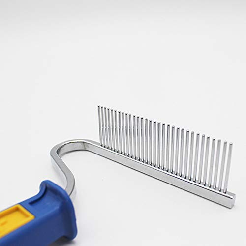 Pet Online Peluquería de Mascotas Gato y Perro Pelo Largo Peine Especial Tienda de Mascotas Belleza Limpia Fila Recta Peine, 10cm