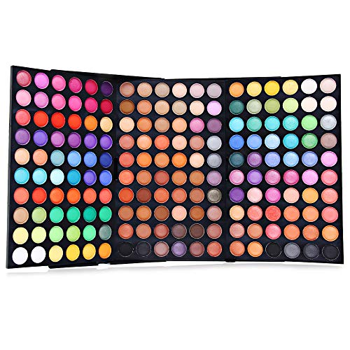 PhantomSky 180 Colores Sombra de Ojos de Maquillaje Cosmética Kit - Perfecto Paleta para Uso Profesional y Diario