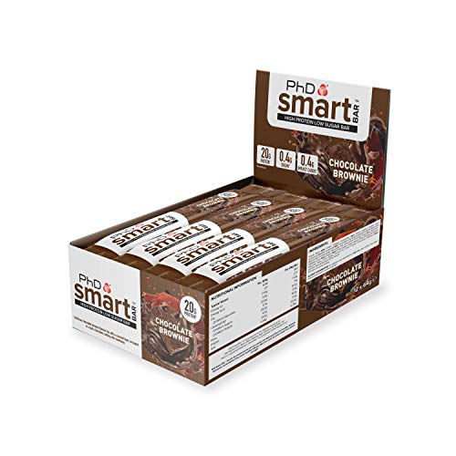 PhD Smart Bar (12X64G) 12 Unidades 770 g, Brownie De Chocolate