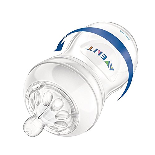 Philips Avent Natural SCF655/27 - Tetina para biberón, Silicona, flujo variable, 3m+, paquete de 2
