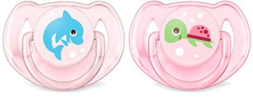 Philips AVENT SCF169/38 - Chupete (Chupete clásico para bebés, Silicona, Rosa, 6 mes(es), 18 mes(es), Inglaterra)