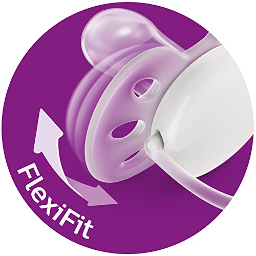 Philips Avent SCF212/22 - Pack de dos chupetes ultra suaves y flexibles, lisos niño, 6-18 meses, color azul y verde