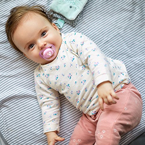 Philips Avent Ultra Air - Chupete para niña (0-6 meses, 4 unidades, incluye 2 cajas de transporte esterilizadas)
