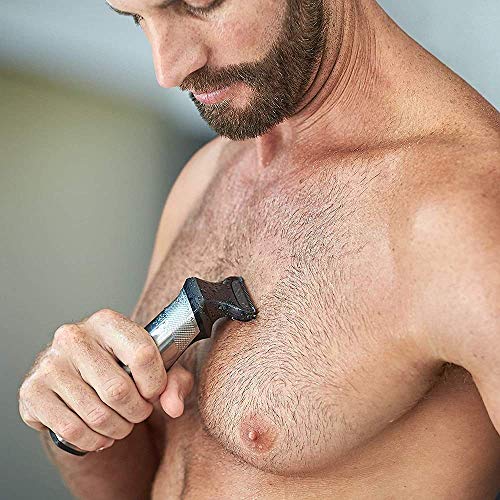 Philips Barbero MG7720/15 Recortador de barba y pelo, óptima precisión, 14 en 1 tecnología Dualcut, autonomía de 120 minutos, batería, Negro/Plata