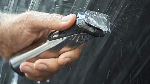 Philips Barbero MG7720/15 Recortador de barba y pelo, óptima precisión, 14 en 1 tecnología Dualcut, autonomía de 120 minutos, batería, Negro/Plata