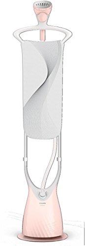 Philips ComfortTouch GC552/40 Plancha Vertical con Cepillo de Vapor, Cabezal oscilante, Percha Integrada, 1800 W, 1.8 litros, Color Rosa y Blanco