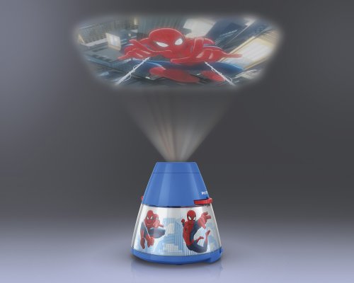 Philips Lighting Proyector y luz Nocturna 2 en 1 71769/40/16 Iluminación infantil, 0.1 W, Azul, rojo y blanco