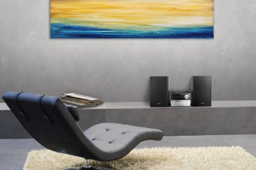 Philips MCM2300 - Microcadena con reproducción de CD, USB y entrada de audio, fácil de usar, color negro y gris