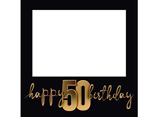 Photocall Feliz 50 Cumpleaños 100 x100 cm | Regalos para Cumpleaños | Photocall Económico y Original | Ideas para Regalos | Regalos Personalizados de Cumpleaños