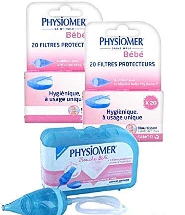 Physiomer Filtros protectores nasales de bébé (40 piezas) para unisex-bebé
