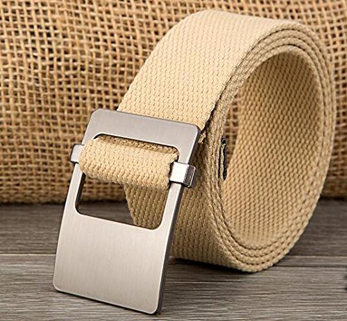 PIDAI PDAI@,Simple Hebilla de alisado Suave, versión Coreana de la Correa de Lona, ​​el Estudiante cinturón de Tela Informal, Puede ser extendido Las niñas Masculinas，130 * 3.8cm