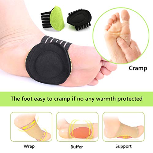 pie soporte del arco con más comodidad acolchada para la fascitis plantar, los arcos caídos, los espolones del talón, los problemas de los pies planos y adoloridos