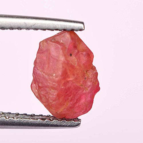 Piedra de espinela en Bruto 100% Natural en Bruto, Rocas y minerales 3.00 CT Espinela Rosada sin Tratar Gema Suelta