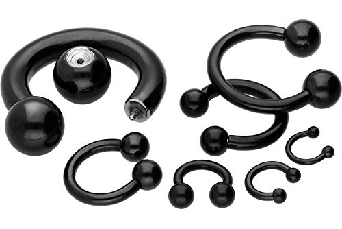 PIERCINGLINE Mujer Hombre Unisex    Grosor de la barra de 2 mm, diámetro interior de 12 mm.