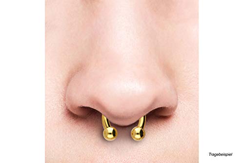 PIERCINGLINE Mujer Hombre Unisex    Grosor de la barra de 2 mm, diámetro interior de 12 mm.