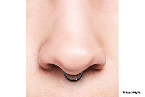 PIERCINGLINE Mujer Hombre Unisex    Grosor de varilla 1,6 mm | Diámetro interior 8 mm     Sin piedra.