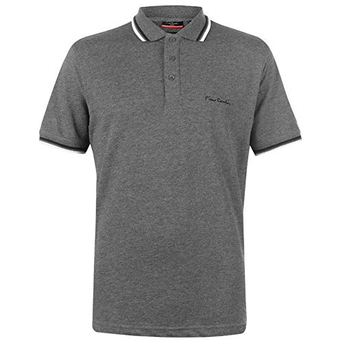 Pierre Cardin - Polo de manga corta para hombre. Negro Negro ( 3XL