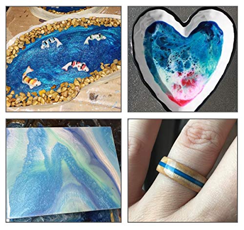 Pigmentos para Resina Epoxi,DEWEL 10g*15 Colores Pigmentos en Polvo,Mica en Polvos Para Hacer Slime,Jabon,Pintauñas,Sombra de Ojos,etc