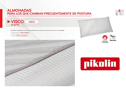 PIKOLIN Almohada (Pillow) Visco: Transpirable con núcleo viscoelástico 150 cm