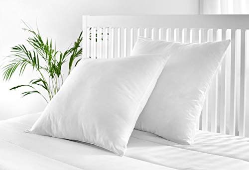 Pikolin Home - Cojín/Cuadrante, de fibra con funda 100% algodón, antiácaros, firmeza media, 45x45cm, Altura 16cm (Todas las medidas)