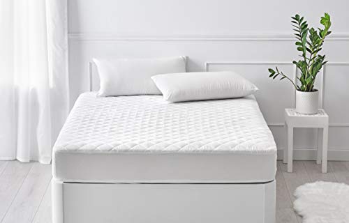 Pikolin Home - Protector de colchón/Cubre colchón acolchado impermeable y transpirable, 135x190/200cm-Cama 135(Todas las medidas)