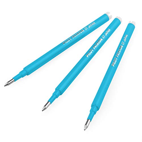 Pilot FRIXION - Recambios de punta de 0,7 mm, 2 paquetes de 6 recambios de tinta azul claro