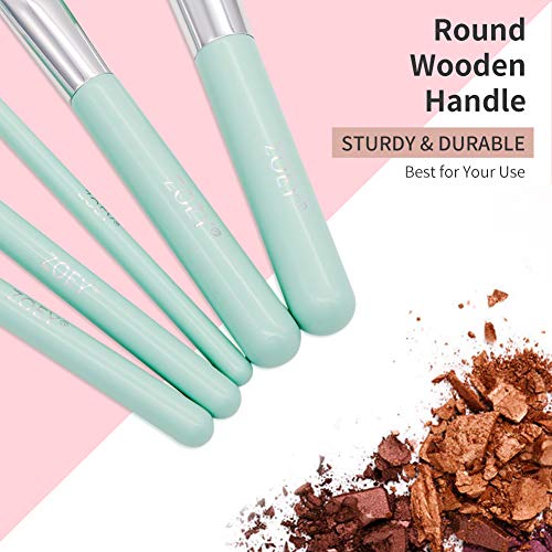 Pinceles de maquillaje esenciales Set-sintético de alta calidad sombra de ojos y de la Fundación y de fusión y Corrector Cepillos-dure más, aplica Mejor Maquillaje y te hacen ver impecable (Incluido m