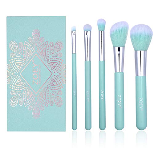 Pinceles de maquillaje esenciales Set-sintético de alta calidad sombra de ojos y de la Fundación y de fusión y Corrector Cepillos-dure más, aplica Mejor Maquillaje y te hacen ver impecable (Incluido m