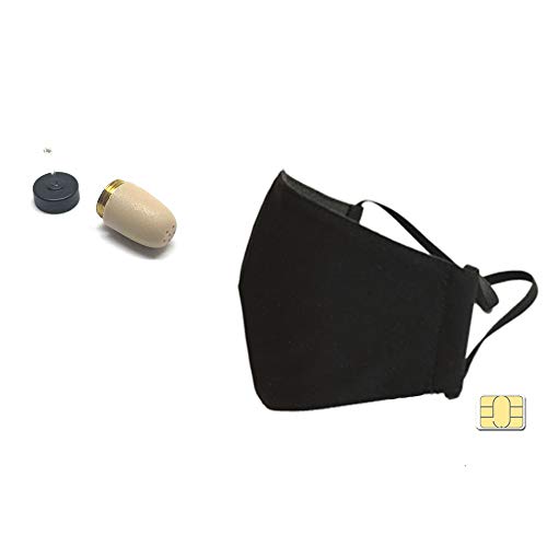 Pinganillosocultos Pinganillo Invisible con Mascarilla Homologada Bluetooth con Micrófono (Mascarilla gsm)