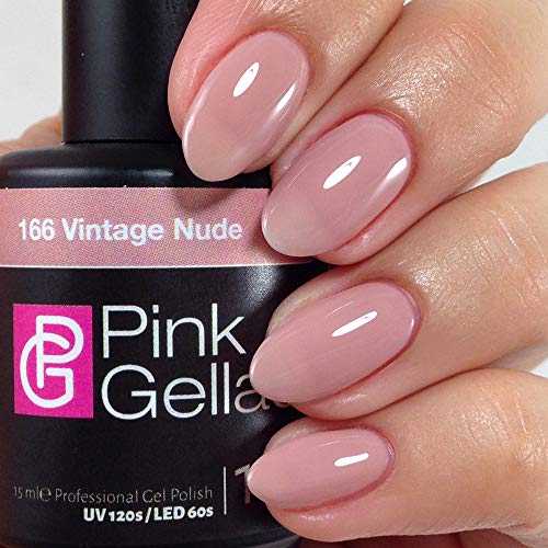 Pink Gellac - Esmaltes de uñas de gel, crudo vintage, 15 ml