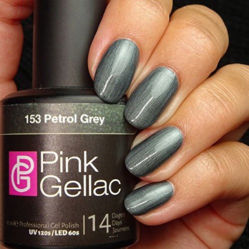Pink Gellac Petrol Grey 15ml Gel Nail Polish by Pink Gellac