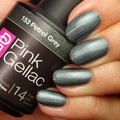 Pink Gellac Petrol Grey 15ml Gel Nail Polish by Pink Gellac