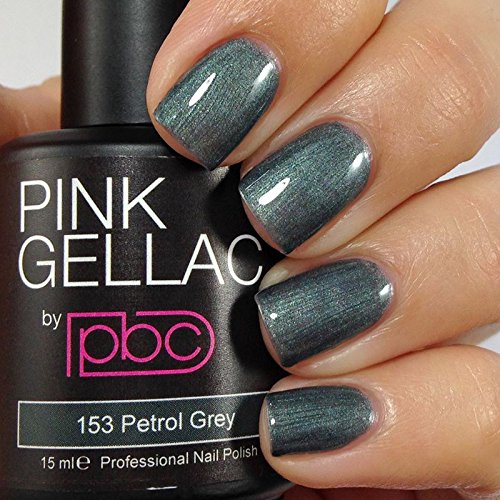 Pink Gellac Petrol Grey 15ml Gel Nail Polish by Pink Gellac